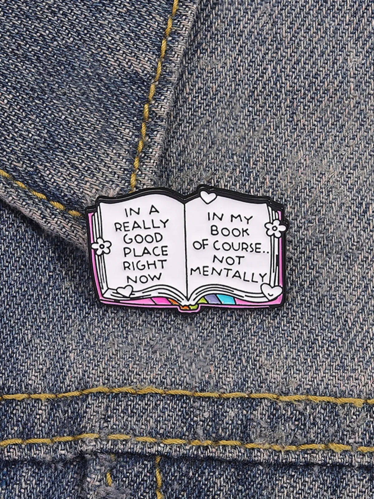 10-Piece Book Lover Pin Set with Bookshelf, Hourglass, and Unique Reading Quote Designs