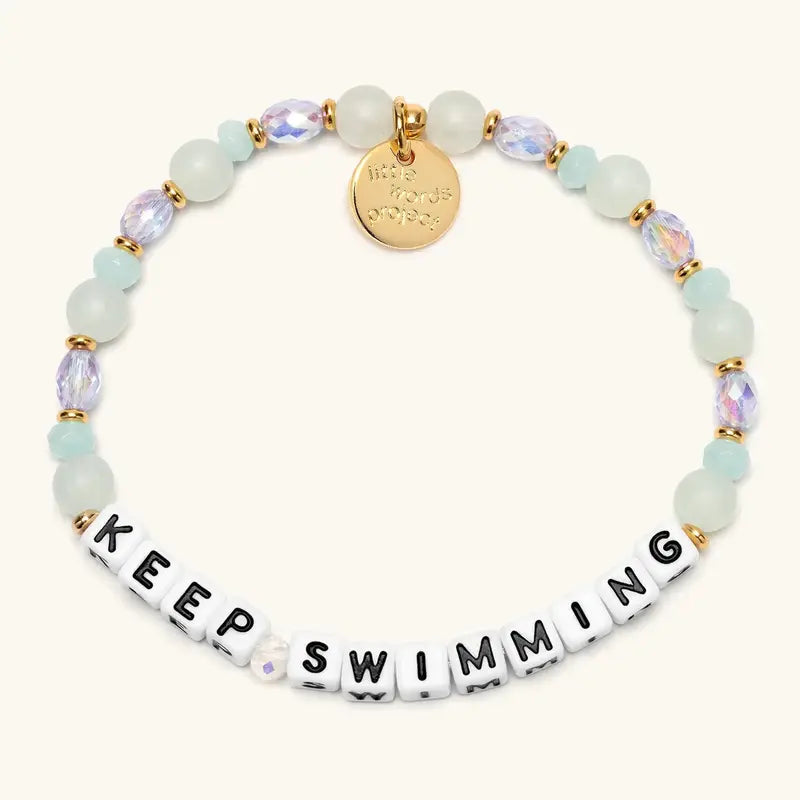 Giveback Beaded Bracelet Set - Keep Swimming and Happy to be Here Designs